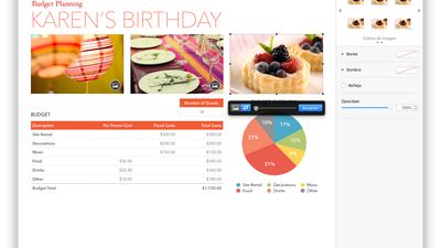 Karen's birthday in Apple Numbers.