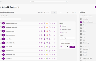 Main Profile Dashboard