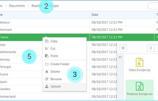 Webix File Manager screenshot 1