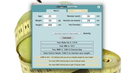 Body Fat Calculator screenshot 1