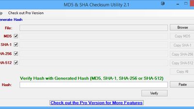 MD5 &amp; SHA Checksum Utility screenshot 1