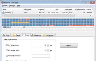 Option to defrag only larger files