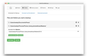 MultiCloudBackup screenshot 2