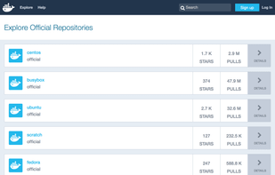 Docker Hub screenshot 1