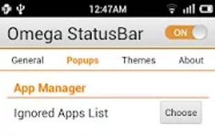 Omega StatusBar screenshot 1