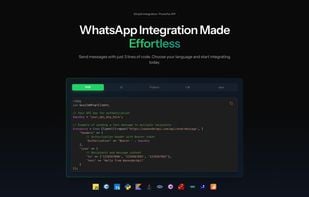 WhatsApp Integration Made
Effortless
