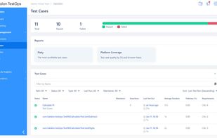 Katalon TestOps screenshot 1