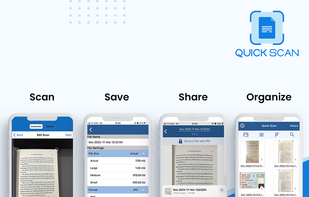 Scan, save, share, and organize documents instantly