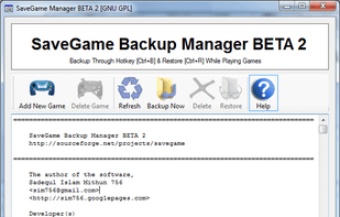 SaveGame Backup Manager screenshot 1
