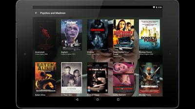 Shudder on an Android tablet