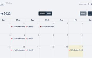 Calendar to schedule task beforehand