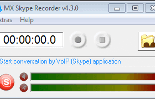 MX Skype Recorder main window