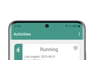 Create Activity Cards - Log exercises with a tap!
