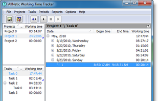 Allnetic Working Time Tracker screenshot 1