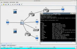 Main screen with running simulation. (v0.41)
