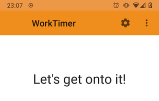 WorkTimer screenshot 1