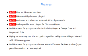 Steganos Password Manager screenshot 1