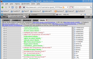 wsIRC screenshot 1