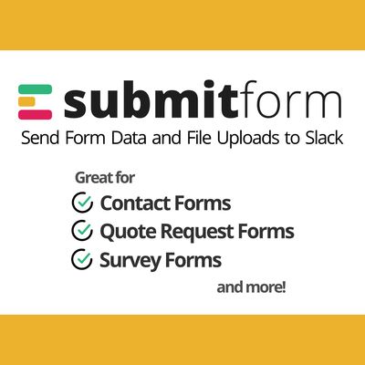 SubmitForm.app is great for contact forms, quote request forms, surveys and more!