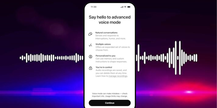 OpenAI introduces Advanced Voice powered by GPT-4o mini image