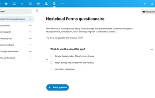 Nextcloud Forms screenshot 1