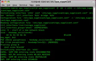 wpa_supplicant screenshot 1