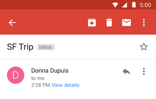 Gmail Go screenshot 2