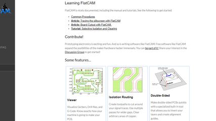 FlatCAM: Free and Open-source PCB CAM (Computer-aided manufacturing