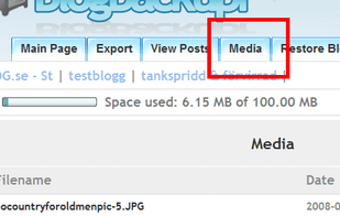 Blogbackupr screenshot 1