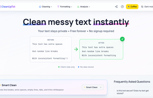 CleanUpTxt screenshot 1