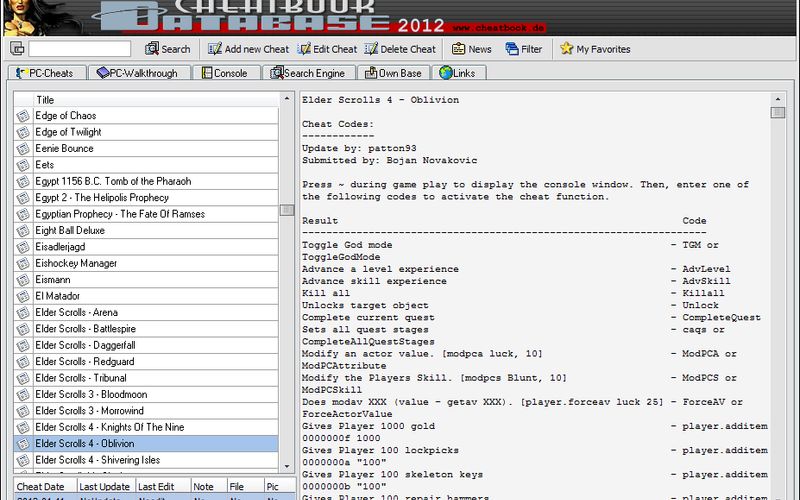 Access Game Cheats And Cheat Codes With Cheatbook Database
