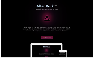 After Dark is open source software you can use to build a secure website, blog or app. One command is all you need to start a new website.