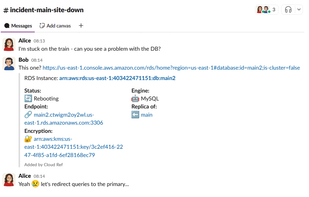 Link previews for AWS console links in Slack