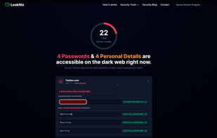 LeakNix screenshot 1
