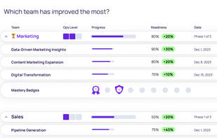 identify how each team is performing