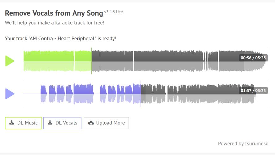 XMinus.pro  application for highquality separating songs into