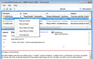 Mime Reader screenshot 1