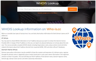 Who-is.cc screenshot 1