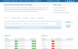 SSL/TLS Security Test by ImmuniWeb screenshot 1