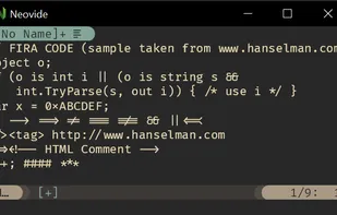 Neovide screenshot 1