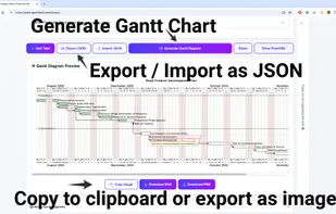 GanttTool screenshot 3