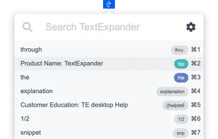 TextExpander screenshot 2