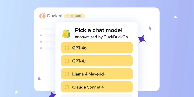 DuckDuckGo adds access to GPT-5, Claude 4, and other AI models to its subscription plan image