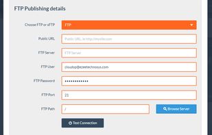 FTP setting