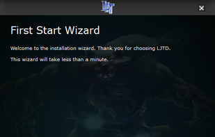 First Start Wizard