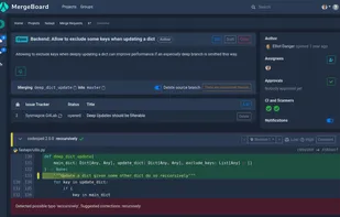 Overview page of a merge request.