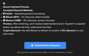 The render order submission