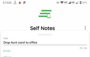 Self notes screenshot 2