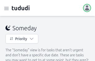 tududi screenshot 3