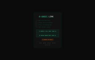 Landing page of the website